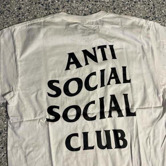 Anti Social Social Club Black and White Tee - Picture 1 of 5
